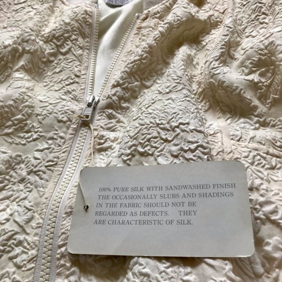 VINTAGE Saks Fifth Avenue Silk Jacket NWT!! - Picture 3 of 8